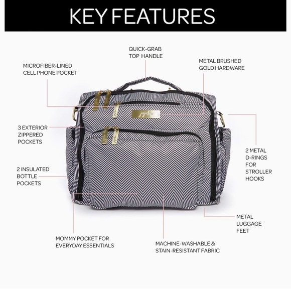 JuJuBe BFF Baby Diaper Backpack, brand new never used - Picture 7 of 8